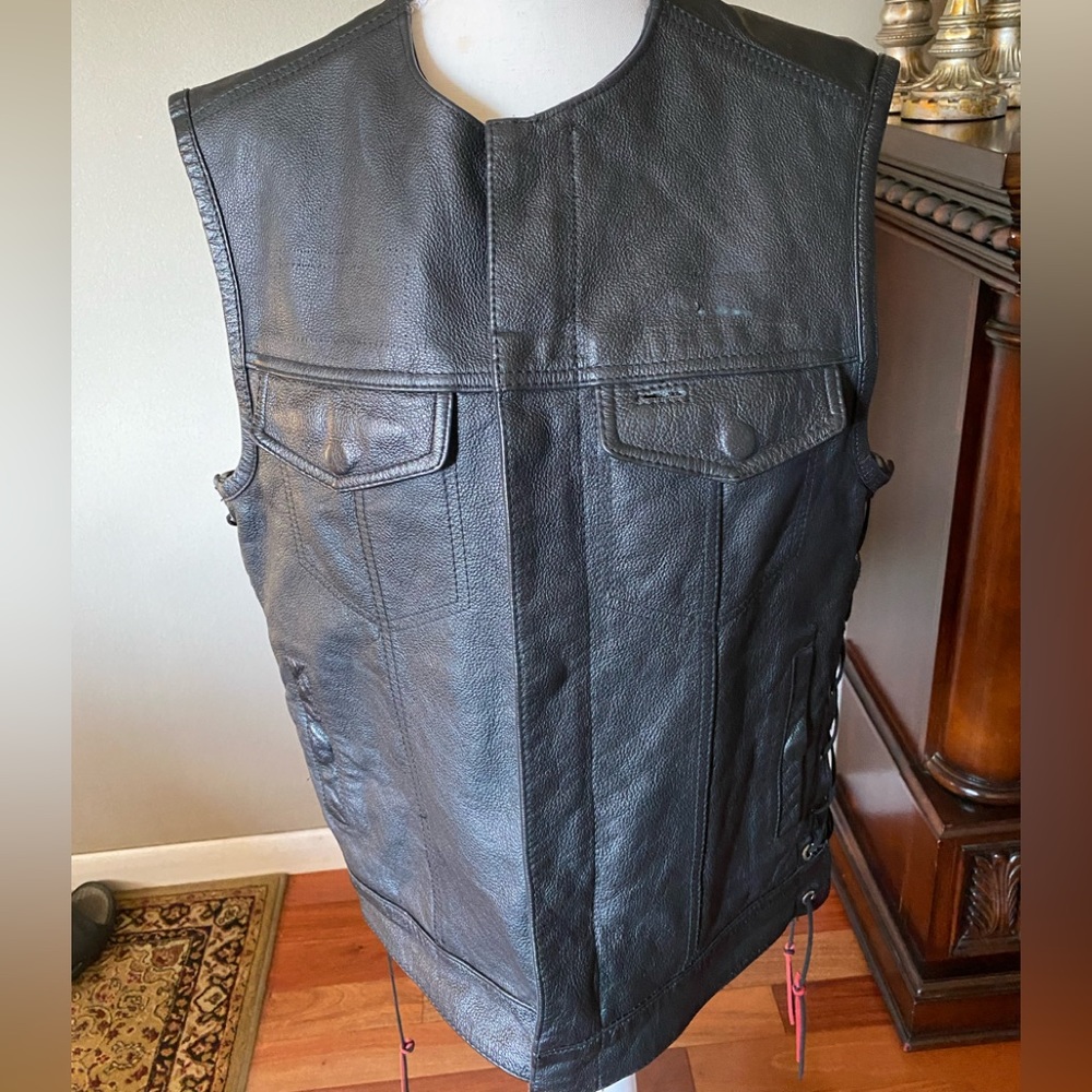 FMC Extreme Leather Motorcycle Vest